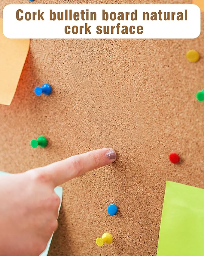 Mifuro 38"x28" Enclosed Bulletin Board, Lockable Weather-Resistant Aluminum Cork Noticeboard for School & Office, Black Frame w/Cork