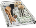 HOLDN’ STORAGE Pull Out Cabinet Organizer, Heavy Duty Caddy w/Lifetime Limited Warranty - 8”W x 21”D - Requires At Least 9-1/4” Cabinet Opening, Steel Metal Cabinet Drawers Slide Out, Chrome
