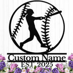 Personalized Softball Metal Sign Custom Name Sign for Softball Player, Girls Room Decor Softball Lover Present, Sports Wall Art Decor, Gift for Girls, Team, Mother, Wife, Daughter