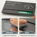 Wellness Room Sign - Do Not Disturb, Door Signs for Office Business, In Use/Available Slider Indicator Tell Whether Room is Vacant Occupied