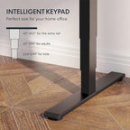 FLEXISPOT E6 3-Stage Dual Motor Electric Standing Desk 48 x 30 Sit Stand Up Desk, Holds 220 lbs, Adjustable Height w/Memory Presets, One-Piece Brown Wood Grain Desktop & Black Frame, Ships in 2 Boxes