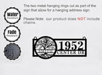 Hanging Metal House Numbers,Custom Metal Hanging Address Signs, Hanging Mailbox House Number Signs,Hanging House Address Numbers, Lamp Post Address Plaques