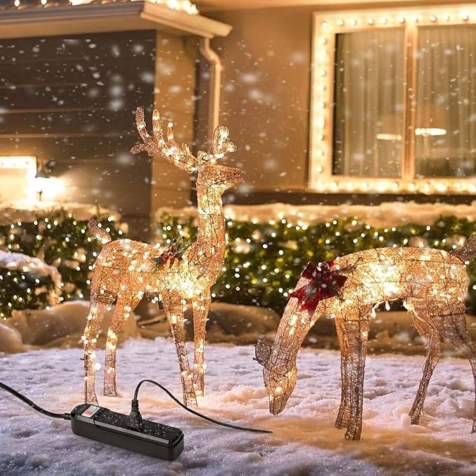 IPX6 Outdoor Power Strip Weatherproof, Waterproof Surge Protector with 3 Wide Outlet 10FT Long Extension Cord, Wall Mountable for Outside Decorations and More UL Listed(Black)