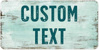 Custom Sign, Custom Street Sign, 11 Font Colors, 13 Font Styles, 4 Hole Options, 22 Sizes, 9x18 Inches, Rust Free DiBound, Fade Resistant, Made in USA by My Sign Center (Shabby Chic)