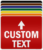 Custom Arrow,Custom Directional Sign, Up Arrow,24x30 Inches, 3M EGP Reflective, Rust Free .080 Aluminum, Fade Resistant, Made in USA by My Sign Center