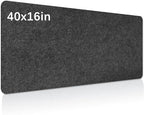 Large Felt Desk mat, 40''x16'' with Non-Slip Full Desk Mouse Pad,Office Computer Desk for Keyboard Mat,Felt Desk Mat for Desk Pad Protector（100x40cm）