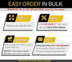 Engraved Door Signs for Office Personalized Black Plastic Door Plaque Gold Letters - Made in USA 2x6 B3