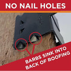 Grip Clip Roof Clips, Safe for Heat Tape, Electric Cable & Roof Heat Cable Installation, Prevents Roof Damage, Easy Nail-Free Outdoor Cable Clips, Your Ultimate Cable Clip (.825-25 Pack)