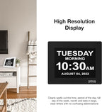 American Lifetime New 2026 Dementia Clock Large Digital Clock for Seniors, Large Display with Custom Alarms, Calendar Clock with Day & Date for Elderly, Clear Numbers Alzheimer Digital Clock Black