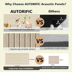 AUTORIFIC Acoustic Panels,5 Pack Sound Panels Noise Reducing for Walls,47.2"x23.6"x0.35" Soundproof Wall Panels,High-Density Acoustic Wall Panels,Decorative Sound Dampening Panels,Camel