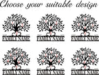 Personalized Family Tree Metal Sign Custom Last Name Sign Tree of Life Wall Art Family Name Wall Decor Custom Metal Wall Sign Anniversary Decoration Personalized Home Decor Gift Idea