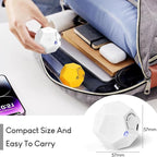 Mini 12 Sided Cube Timer, 11 Preset Times Pomodoro Timer for Enhanced Productivity. Ideal for ADHD Management, Workout, Study & Kitchen Cooking. Easy to Use（White）