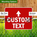 Custom Arrow,Custom Directional Sign, Up Arrow,24x30 Inches, Rust Free .063 Aluminum, Fade Resistant, Made in USA by My Sign Center