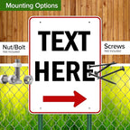 Custom Arrow,Custom Directional Sign, Right Arrow, 36x48 Inches, Rust Free DiBound, Fade Resistant, Made in USA by My Sign Center