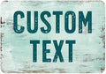 Custom Sign, Custom Street Sign, 11 Font Colors, 13 Font Styles, 4 Hole Options, 22 Sizes, 7x10 Inches, Rust Free DiBound, Fade Resistant, Made in USA by My Sign Center (Shabby Chic)