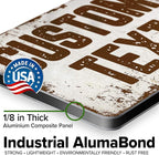Custom Sign, Custom Street Sign, 11 Font Colors, 13 Font Styles, 4 Hole Options, 22 Sizes, 7x10 Inches, Rust Free DiBound, Fade Resistant, Made in USA by My Sign Center (Rustic)