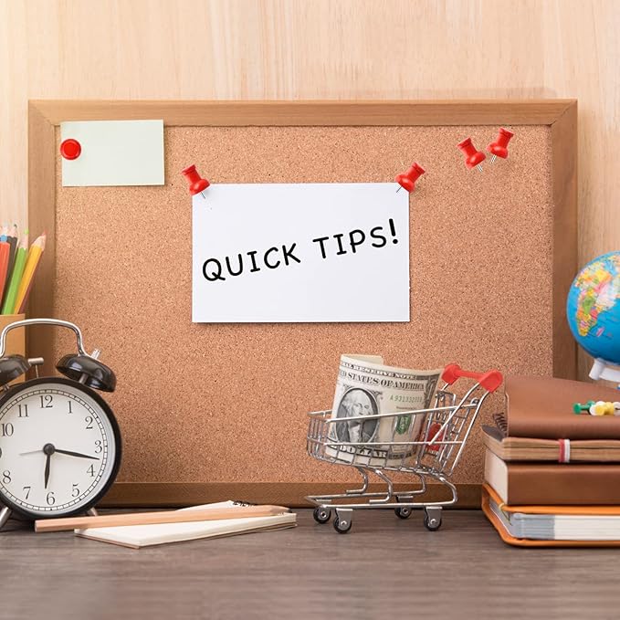 40Pcs Wood Push Pins, Decorative Thumb Tacks, Wooden Pins and Tacks, Cork Board Thumbtacks, Cute Thumbtack for Wall and Bulletin Board, Map Pins