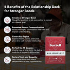 BestSelf Relationship Deck 170 Discussion Prompts Conversations Starter Couples Games - Perfect Couples Card Games for Adults, Romantic Gifts