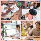 Fuutreo 8 Pcs 8.5'' x 11'' Colored Legal Pad Writing Pads Narrow Ruled 50 Sheets Per Notepad Perforated Writing Notepad Office Supplies for College Office Business (Nut Color)