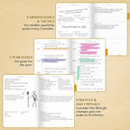Legend Planner – Weekly & Monthly Life Planner to Hit Your Goals & Live Happier. Organizer Notebook & Productivity Journal. A5 (Yellow)
