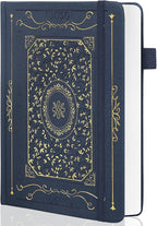 TIEFOSSI Dotted Notebook, 160gsm Thick Paper, Hardcover Dot Grid Journals for Women Men, 192 pages, for Travel, School and Office Use