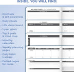 Clever Fox Planner Large – Undated Weekly & Monthly Planner for Productivity, Time Management & Goals – Organizer Journal – 7x10” (Mystic Blue)