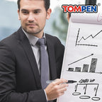 TOMPEN Black Permanent Markers Fine Tip 160 Pack Bulk,Waterproof Permanent Marker Pens with Quick Drying on Wood,Plastic,Paper,Metal,Mirror for Gift Office School Classroom Home