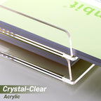 SANRUI Stackable Paper Tray,Acrylic File Organizer,Paper Tray Organizer for Desk,Clear Office Desk Organization for Office, Home or School，2 Tier