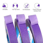 KIWIHUB Purple Painters Tape,1 inch x 60 Yards - Medium Adhesive Masking Tape for Painting,Labeling,DIY Crafting,Decoration and School Projects