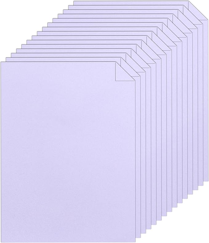 28 Sheets Light Purple Cardstock 8.5 x 11 Crafts Paper, 92lb Heavyweight Paper Card Stock for DIY Cards Making, Birthday Decorations, Greeting Cards, Invitations, Certificates