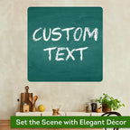 Custom Sign, Custom Street Sign, 11 Font Colors, 13 Font Styles, 4 Hole Options, 22 Sizes, 36x36 Inches, Rust Free DiBound, Fade Resistant, Made in USA by My Sign Center (Chalkboard Green)