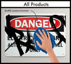 SmartSign-S-9392-AL-14 Warning - Audio & Video Surveillance On Duty At All Times Bilingual Sign By | 10" x 14" Aluminum - Black/Red on White