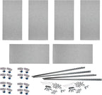 ATS Acoustics Home Office Residential Acoustic Treatment Room Kit Sound Absorbing Acoustic Panel 6 Pack for 50-100 Sq Ft (Merle Grey)
