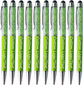 Yucold Customized Pens with Name/Logo - Touch Screen Stylus Ballpoint Pen, Perfect for Weddings, Business & Personalized Gifts (Grass green,200)