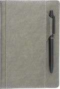 SLFreMint Premium Hardcover Notebook with Pen and Pen Holder Clip, Card Pockets, 240 Pages, College Ruled, 80GSM, Leather Note Book for Work, Study, Diary and Other Scenarios, Suitable Journal for Both Men and Women