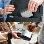 4x3 Inch Horizontal Badge Holder, Clear Plastic ID Card Protector with Waterproof Resealable Zip Type, Badge Sleeve Fits Name Tag Holder/RFID/Proximity/Credit Card (100PCS)