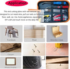 Puwany 5pcs Upholstery Staple Remover Tool with Nail Puller Pliers Tack Puller Staple Puller, Nail Remover Tool for Furniture Floor Carpet Wall Wooden Case Photo Frame，Zipper Package.