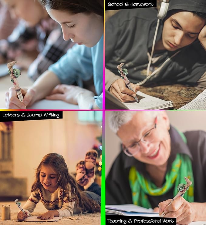 Zombie Writing Pen – Spooky Pen, Unique Office Desk Accessories and Writing Ballpoint Pen