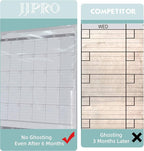 Large Dry Erase Wall Calendar - 60“ x 38" Undated Blank 6 Month Calendar - Giant Whiteboard 6 Month Poster - Premium Laminated Undated Planner for Classroom, Office, Project & Family Schedule