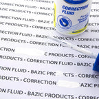 BAZIC Products Correction Fluid (0.7 oz / 20 ml), Soft Bristle Brush Applicator, Instant Corrections Pen White Out Wipe Out Liquid (2/Pack), 2-Packs