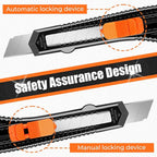 DIYSELF Box Cutter, 24 Pack Box Cutters Retractable Razor Blades Utility Knife Opener Safety Snap off Knives for Warehouse Pen Hobby Modeling Pencil Exacto Knife