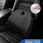 Skechers Lumbar Support Pillow for Office Chair,Memory Foam Lumbar Pillow,Lower Back Pain Relief Lumbar Pillow,Ergonomic Design Back Support Pillow for Office Chair,Car,Home,Travel,Black