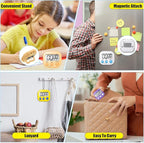 Macarrie 48 Pcs Digital Kitchen Timer Bulk Small Magnetic Backing Stand Timer Clock Loud Alarm LCD Display Electronic Minute Second Count Countdown Alarm for Teacher Classroom Cooking Baking (Fashion)