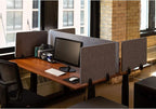 ReFocus™ Raw Clamp-On Acoustic Desk Divider – Reduce Noise and Visual Distractions with This Lightweight Desk Mounted Privacy Panel (Castle Gray, 59" x 16", 23.6" x 16", & 23.6" x 16")