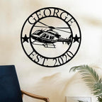 Personalized Metal Airplane Wall Art, Airplane Name Sign, Customized Pilot Name Sign, Airplane Hangar Sign Decor, Aviation Home Office Decor, Large Outdoor Decor, Pilot Gifts, Aircraft Lovers Gift