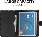 PRIVILLA 2 Pcs Credit Card Holder and business card holder，Sd Card Holder Each Has 26 Card Organizers, 2024 New Credit Card Holders book for Men and Women.