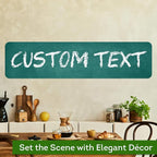 Custom Sign, Custom Street Sign, 11 Font Colors, 13 Font Styles, 4 Hole Options, 22 Sizes, 12x48 Inches, Rust Free DiBound, Fade Resistant, Made in USA by My Sign Center (Chalkboard Green)