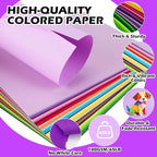 800 Sheets 8.5" X 11" Colored Cardstock, 80 Assorted Colors 180 GSM/65 LB Construction Paper Card Stock Printer Paper for Printing, Card Making, DIY Crafts, Kids School Supplies,Party Decorations