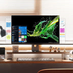 Office Desk Accessories 4pcs Multifunction Computer Monitor Memo Board - Transparent Computer Side Panel Memo Creative Monitor Side Panel Suitable for Office Home Desktop
