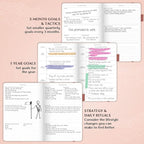 Legend Planner – Weekly & Monthly Life Planner to Hit Your Goals & Live Happier. Organizer Notebook & Productivity Journal. A5 (Rose Gold Gold)